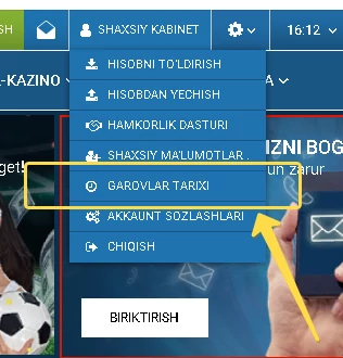 1xbet garovlar tarixini tekshirish